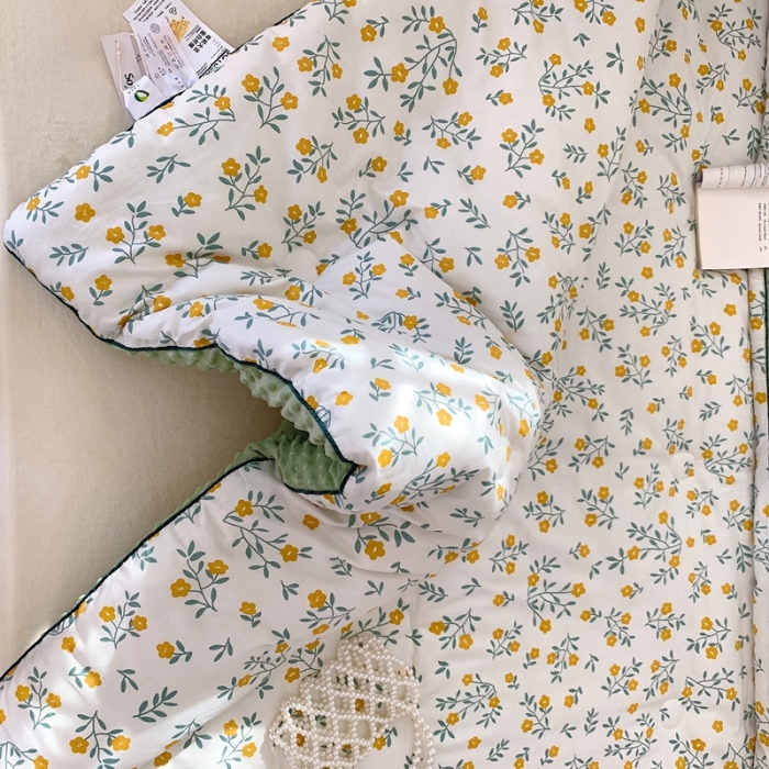 91家纺网 家纺一手货源 找家纺 星期八 2022新款复古碎花豆豆被冬被春秋被 惜可