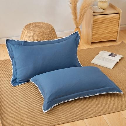 (总）丰淘2022新款贝壳边纯色枕套