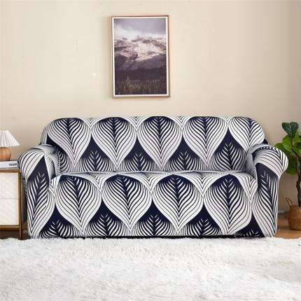 91家纺网 家纺一手货源 找家纺 （总）共鸣 2022新款牛奶丝印花系列双人沙发套（新增花色）
