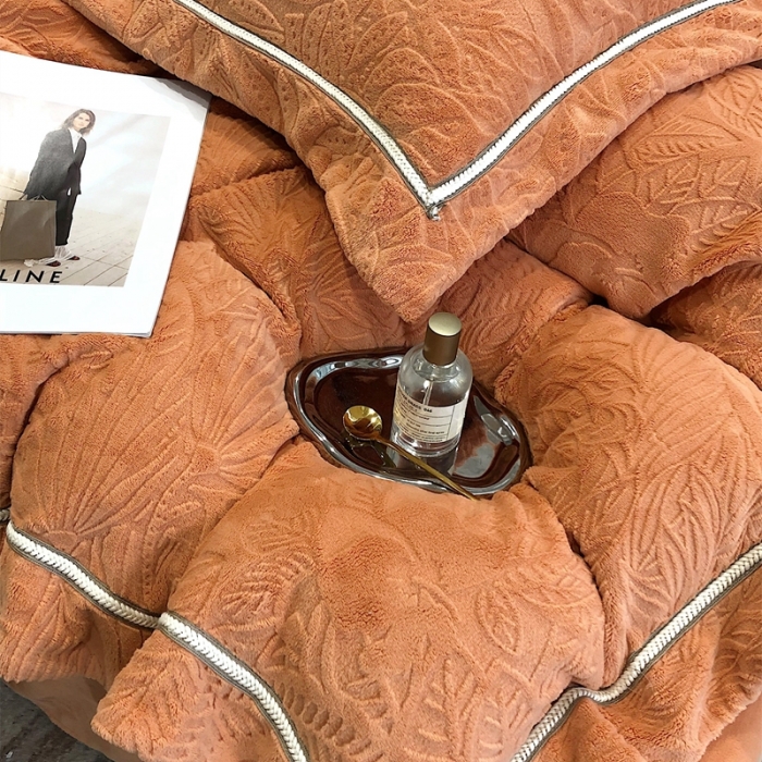 91家纺网 家纺一手货源 找家纺 （总）沐白家纺 2022牛奶绒四件套-南茜