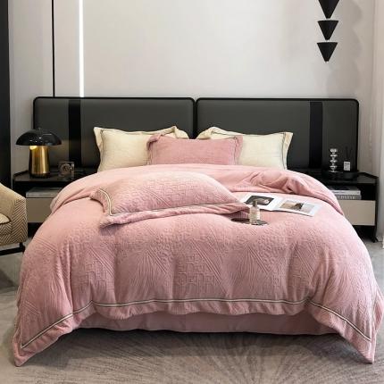 （总）沐白家纺 2022牛奶绒四件套-香榭丽