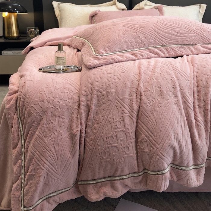 91家纺网 家纺一手货源 找家纺 （总）沐白家纺 2022牛奶绒四件套-香榭丽