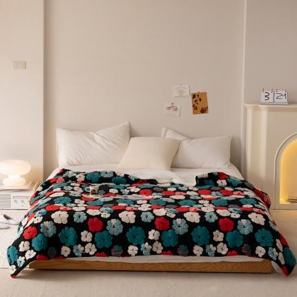 91家纺网 家纺一手货源 找家纺 （总）萝莉 2023新款立体羊毛绒毯