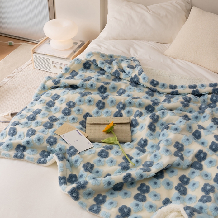 91家纺网 家纺一手货源 找家纺 （总）萝莉 2023新款立体羊毛绒毯