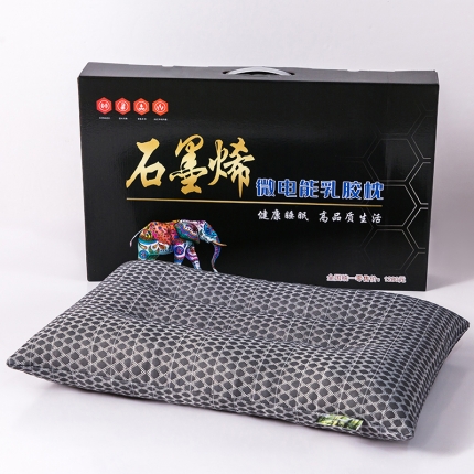 91家纺网 家纺一手货源 找家纺 2025石墨烯微电能乳胶枕芯碎乳胶颗粒枕头学生宿舍家用护颈枕直播礼品