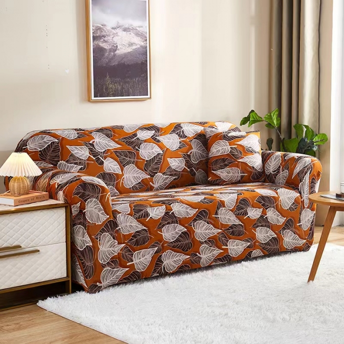 91家纺网 家纺一手货源 找家纺 （总）共鸣 2022新款牛奶丝印花系列双人沙发套（新增花色）