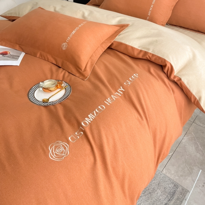 91家纺网 家纺一手货源 找家纺 （总）AB家纺 2022新款全棉生态磨毛刺绣四件套