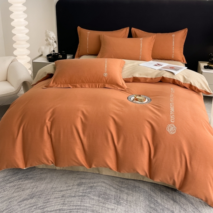 91家纺网 家纺一手货源 找家纺 （总）AB家纺 2022新款全棉生态磨毛刺绣四件套