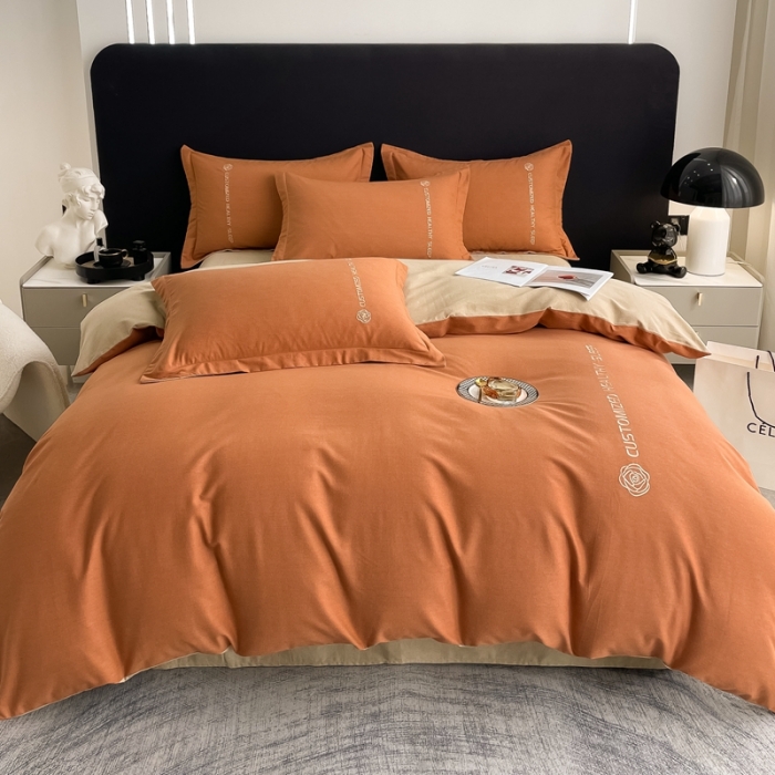 91家纺网 家纺一手货源 找家纺 （总）AB家纺 2022新款全棉生态磨毛刺绣四件套