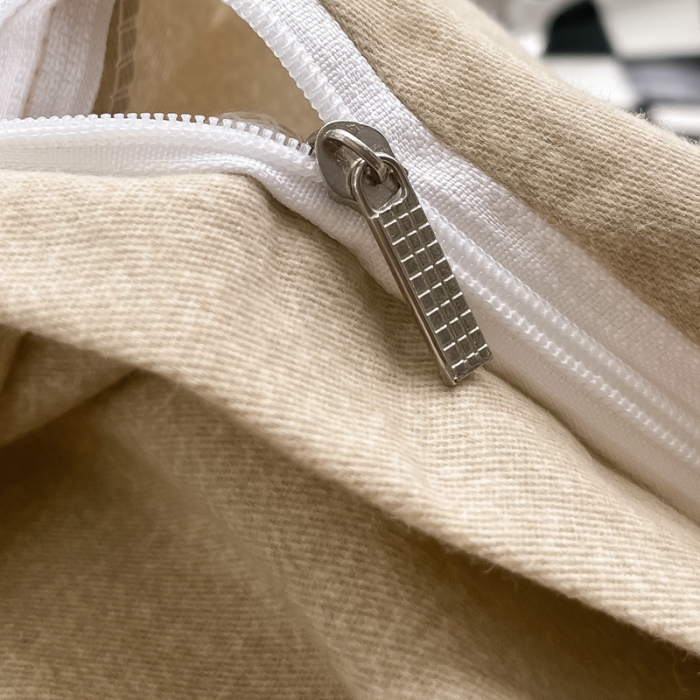 91家纺网 家纺一手货源 找家纺 AB家纺 2022新款全棉生态磨毛刺绣四件套 浅灰-米卡