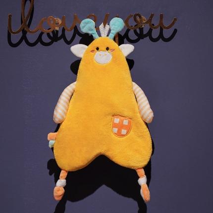 91家纺网 家纺一手货源 找家纺 仟亿莱 2022新款软萌萌宠擦手巾 黄色长颈鹿