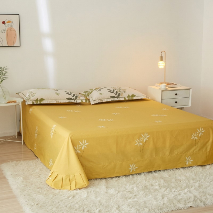 91家纺网 家纺一手货源 找家纺 沐白家居 2022全棉13376全棉印花四件套 夏日恋曲