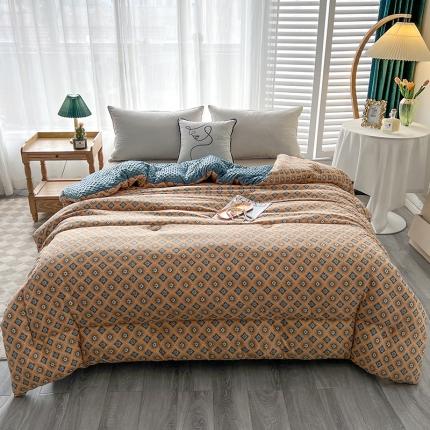 91家纺网 家纺一手货源 找家纺 （总）澳洲羽 2024新款水洗针织棉豆豆冬被被子被芯春秋被