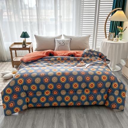 91家纺网 家纺一手货源 找家纺 澳洲羽 2024新款水洗针织棉豆豆冬被被子被芯春秋被 梵客