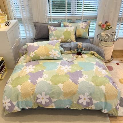 91家纺网 家纺一手货源 找家纺 （总）梦家居 2022新款秋冬新品全棉加牛奶绒四件套