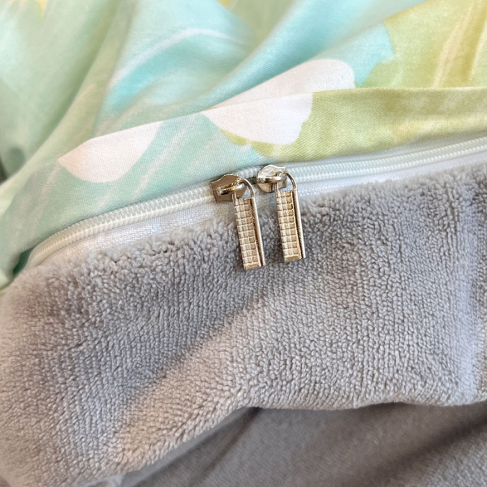 91家纺网 家纺一手货源 找家纺 梦家居 2022新款秋冬新品全棉加牛奶绒四件套悠然花语绒