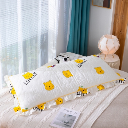 91家纺网 家纺一手货源 找家纺 喜相逢家纺 2024新款 D17-全棉夹棉双人枕套