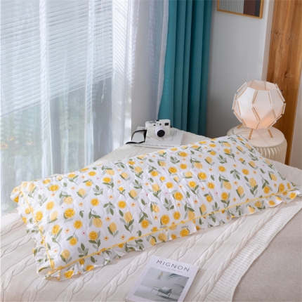 91家纺网 家纺一手货源 找家纺 喜相逢家纺 2024新款 D17-全棉夹棉双人枕套