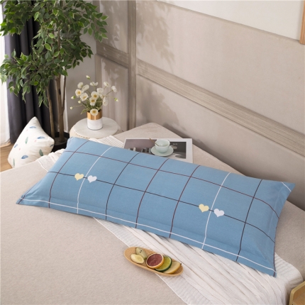 91家纺网 家纺一手货源 找家纺 喜相逢家纺2024新款 D26-双人枕套-纯棉磨毛长枕套全棉磨毛