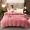 91家纺网 家纺一手货源 找家纺 畅畅家纺 2022新款纯色双拼加厚牛奶绒四件套 胭脂纯色