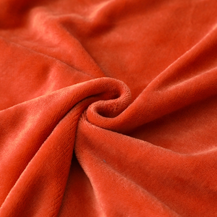 91家纺网 家纺一手货源 找家纺 畅畅家纺 2022新款纯色双拼加厚牛奶绒四件套 橘色拼色