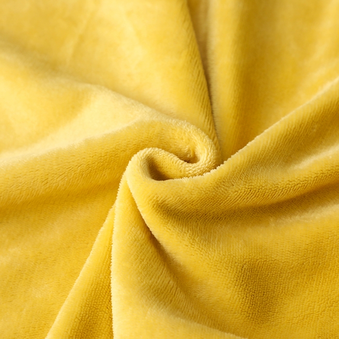 91家纺网 家纺一手货源 找家纺 畅畅家纺 2022新款纯色双拼加厚牛奶绒四件套 亮黄 纯色