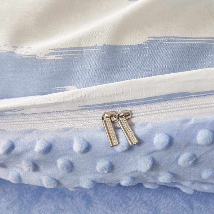 91家纺网 家纺一手货源 找家纺 怡家居 2022新款棉加豆豆绒四件套 拾梦