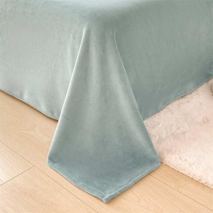 91家纺网 家纺一手货源 找家纺 （总）眠帛 2022新款纯色牛奶绒单床单