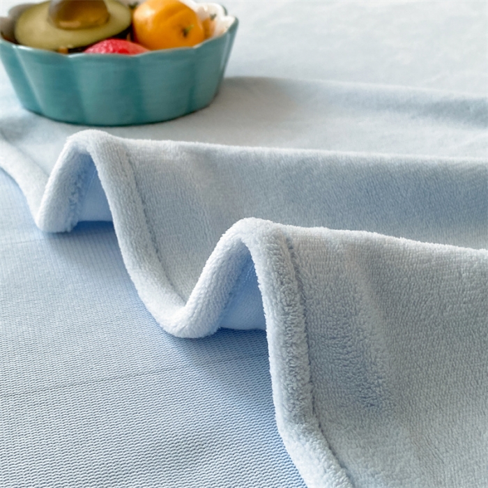 91家纺网 家纺一手货源 找家纺 眠帛 2022新款纯色牛奶绒单床单 蓝灰