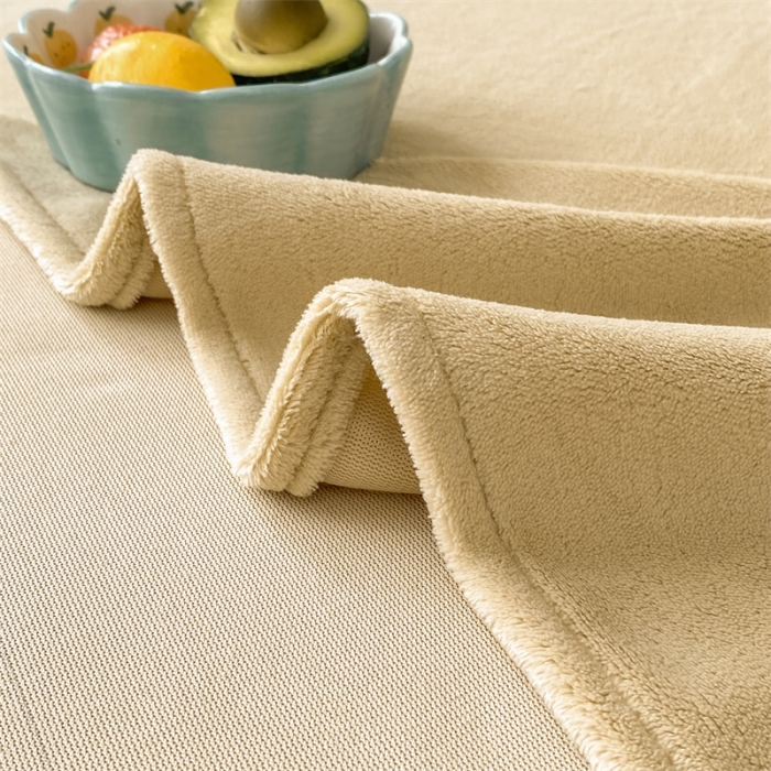 91家纺网 家纺一手货源 找家纺 眠帛 2022新款纯色牛奶绒单床单 米驼