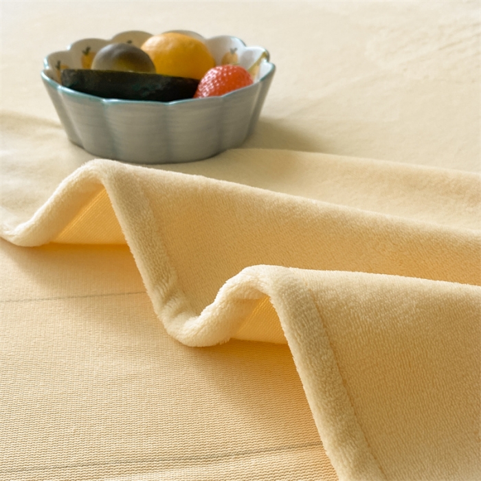 91家纺网 家纺一手货源 找家纺 眠帛 2022新款纯色牛奶绒单床单 奶黄