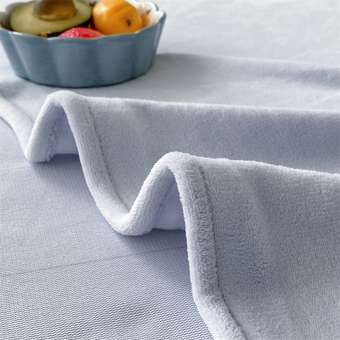 91家纺网 家纺一手货源 找家纺 眠帛 2022新款纯色牛奶绒单床单 天空蓝