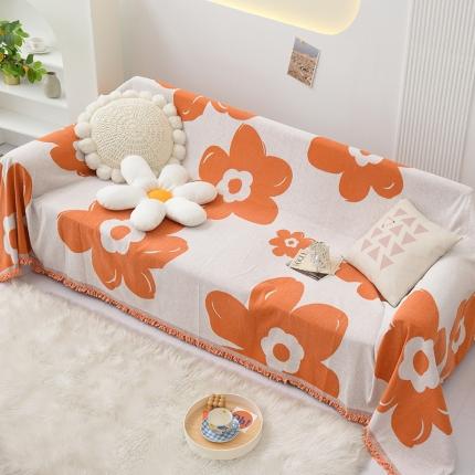 91家纺网 家纺一手货源 找家纺 （总）启博 2022网红同款雪尼尔四季沙发罩-流苏折边款