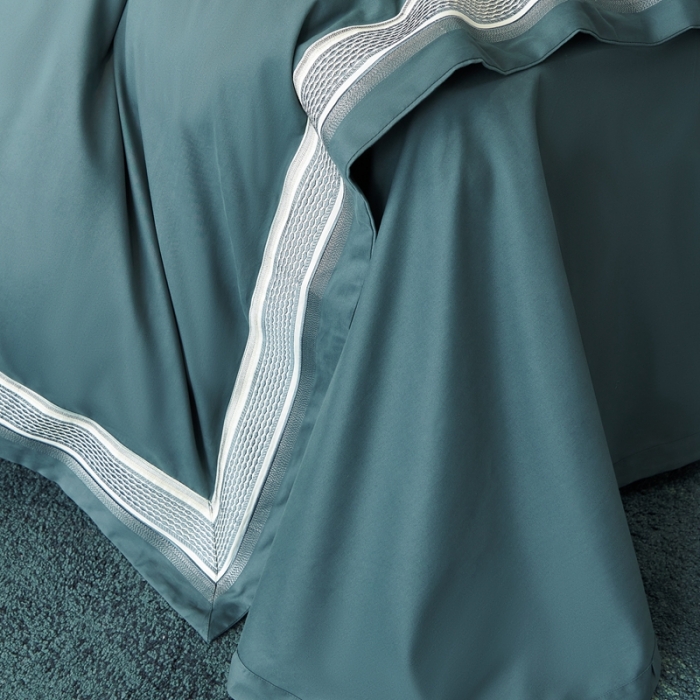 91家纺网 家纺一手货源 找家纺 （总）榻尚 秋冬新款纯棉抗菌轻磨毛刺绣四件套