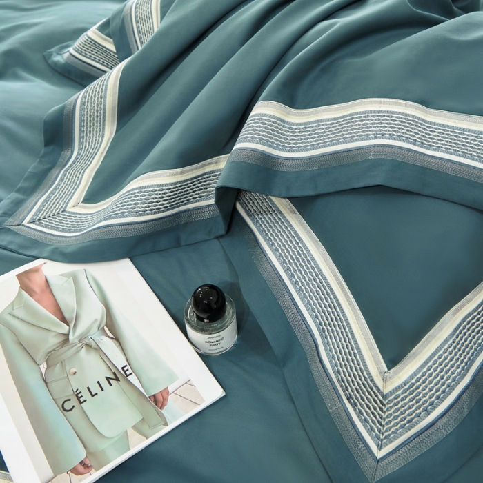 91家纺网 家纺一手货源 找家纺 （总）榻尚 秋冬新款纯棉抗菌轻磨毛刺绣四件套