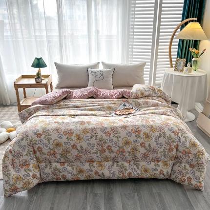 91家纺网 家纺一手货源 找家纺 （总）澳洲羽 2024新款水洗针织棉豆豆冬被被子被芯春秋被