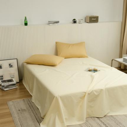 91家纺网 家纺一手货源 找家纺 （总）原研 2022新款100支长绒棉纯色单品-单床单