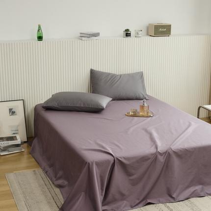 原研 2022新款100支长绒棉纯色单品-单床单 暮山紫
