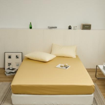 原研 2022新款100支长绒棉纯色单品-单床笠 琉璃金