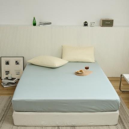 原研 2022新款100支长绒棉纯色单品-单床笠 蒂芙蓝