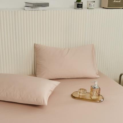 原研 2022新款100支长绒棉纯色单品-单枕套 木槿粉