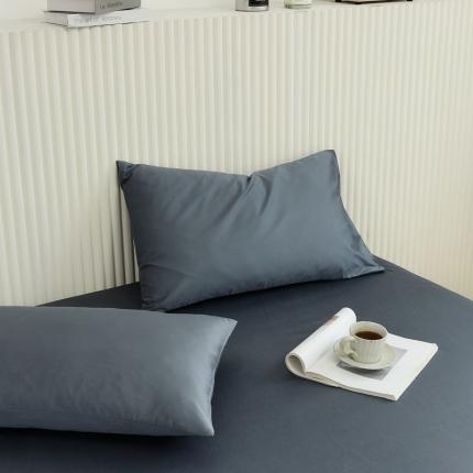 原研 2022新款100支长绒棉纯色单品-单枕套 松石蓝