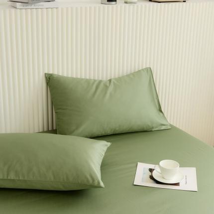 原研 2022新款100支长绒棉纯色单品-单枕套 水竹绿