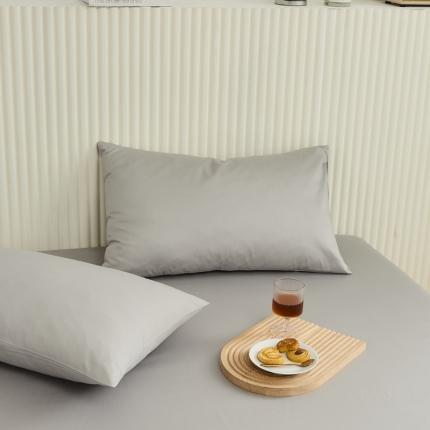 原研 2022新款100支长绒棉纯色单品-单枕套 云母灰