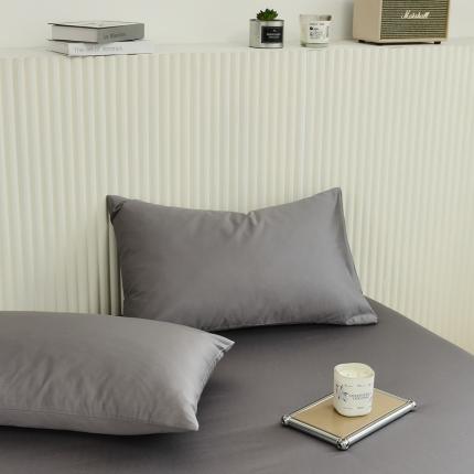 原研 2022新款100支长绒棉纯色单品-单枕套 石涅灰