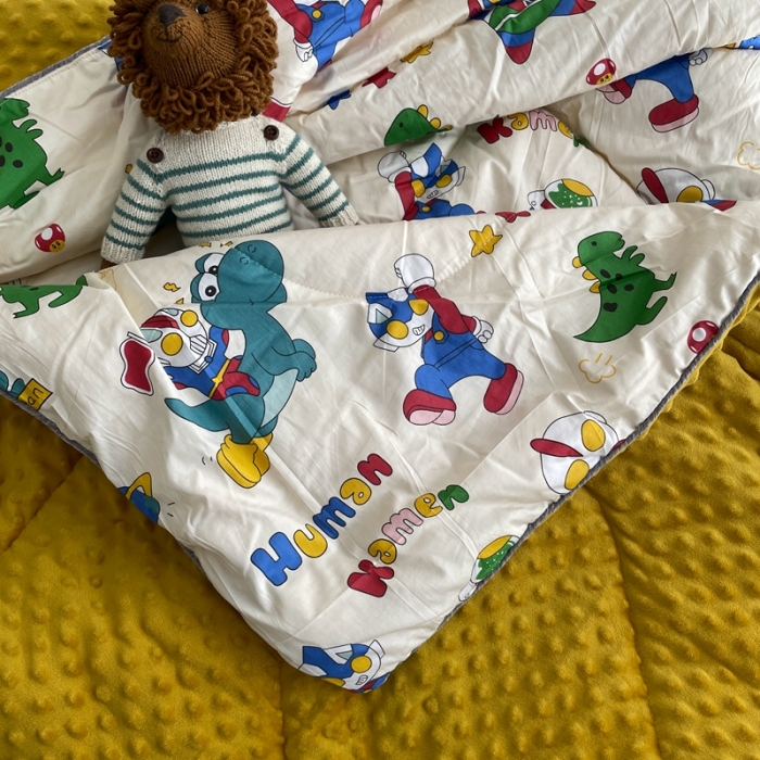 91家纺网 家纺一手货源 找家纺 源启生活 2022新款豆豆绒韩国单人豆豆被 奥特之战