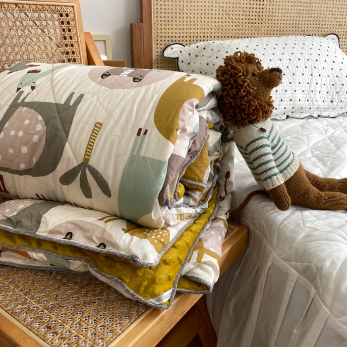 91家纺网 家纺一手货源 找家纺 源启生活 2022新款豆豆绒韩国单人豆豆被 悠闲假日