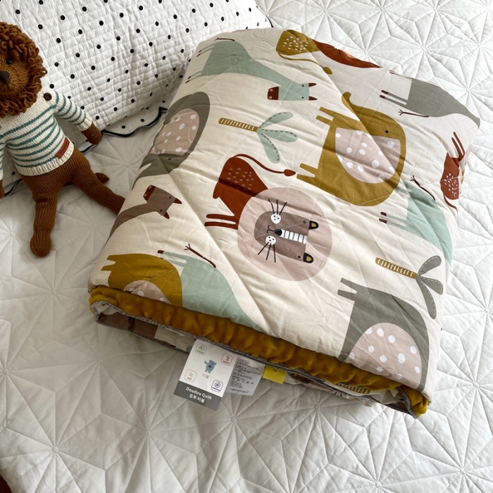 91家纺网 家纺一手货源 找家纺 源启生活 2022新款豆豆绒韩国单人豆豆被 悠闲假日