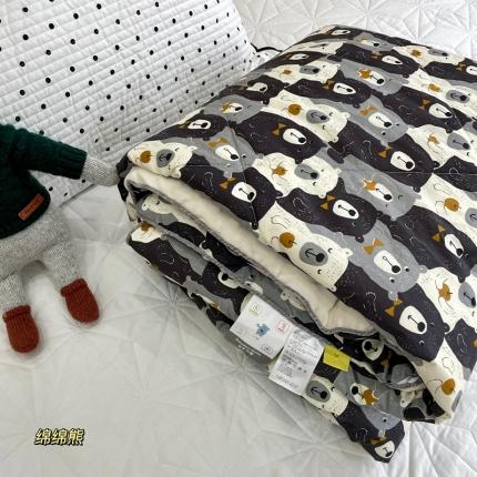 源启生活 2022新款豆豆绒韩国单人豆豆被 绵绵熊