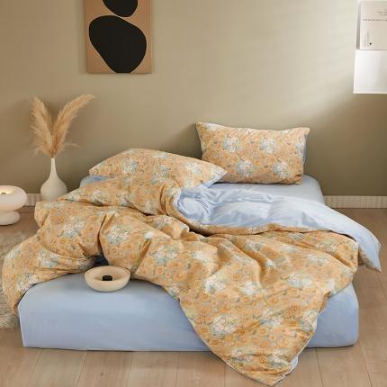 91家纺网 家纺一手货源 找家纺 （总）怡家居 2022秋冬A版棉B版水晶绒四件套